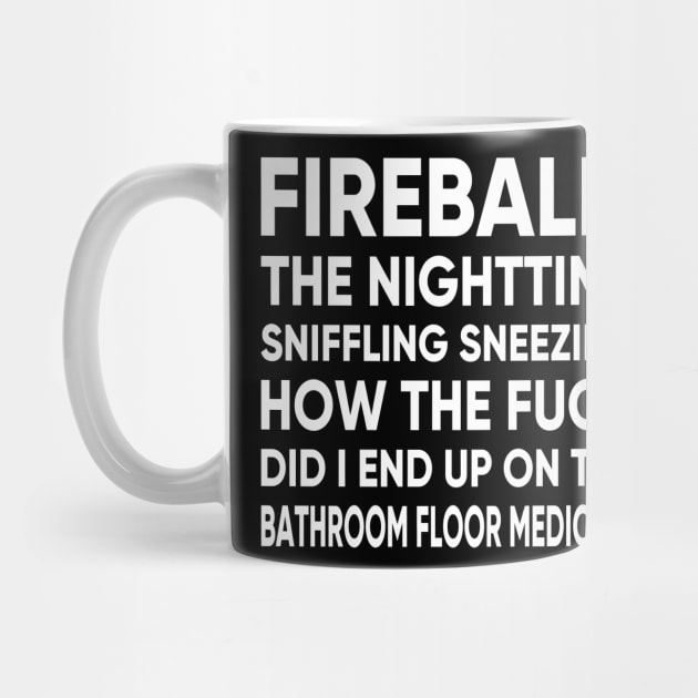 FIREBALL THE NIGHT TIME SNIFFLING TSHIRT by MarkBlakeDesigns